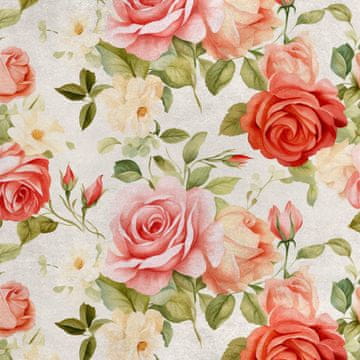 Royal Samt Stoff Polyester Zum Nähen - Motiv Blumen - RDX2687