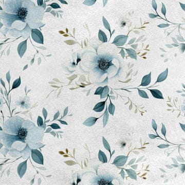 Royal Samt Stoff Polyester Zum Nähen - Motiv Blumen - RDX2152