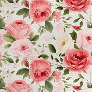Royal Samt Stoff Polyester Zum Nähen - Motiv Blumen - RDX2666