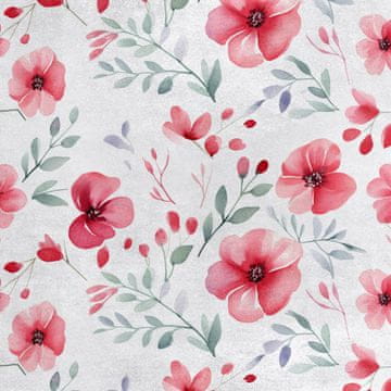 Royal Samt Stoff Polyester Zum Nähen - Motiv Blumen - RDX2450