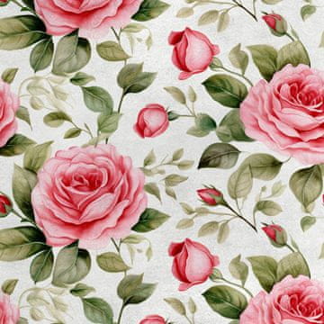 Royal Samt Stoff Polyester Zum Nähen - Motiv Blumen - RDX2326