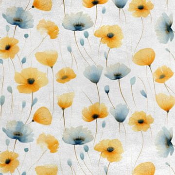 Royal Samt Stoff Polyester Zum Nähen - Motiv Blumen - RDX2238