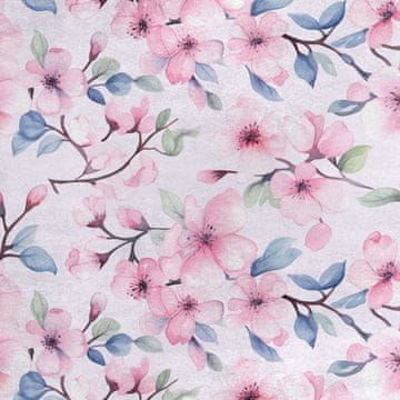 Royal Samt Stoff Polyester Zum Nähen - Motiv Blumen - RDX2626