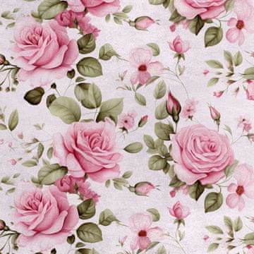 Royal Samt Stoff Polyester Zum Nähen - Motiv Blumen - RDX2487