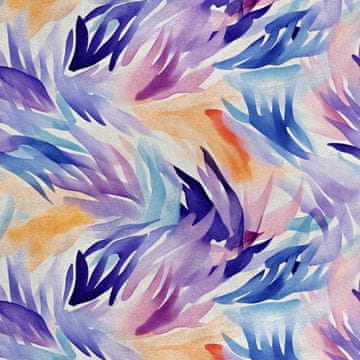 Royal Samt Stoff Polyester Zum Nähen - Motiv Abstraction - RDX2877
