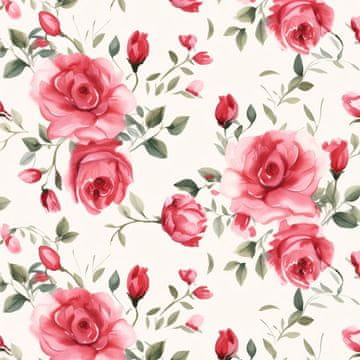 Royal Samt Stoff Polyester Zum Nähen - Motiv Blumen - RDX2551