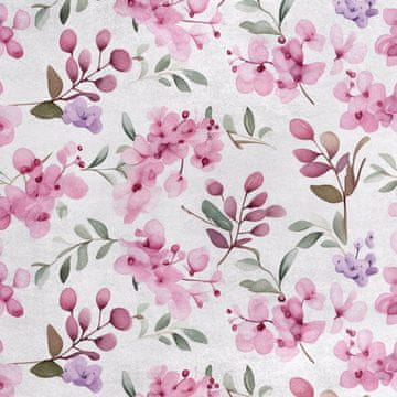 Royal Samt Stoff Polyester Zum Nähen - Motiv Blumen - RDX2460