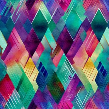 Royal Samt Stoff Polyester Zum Nähen - Motiv Abstraction - RDX3002