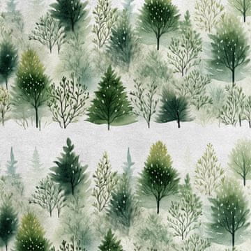 Royal Samt Stoff Polyester Zum Nähen - Motiv Landschaft - RDX2090