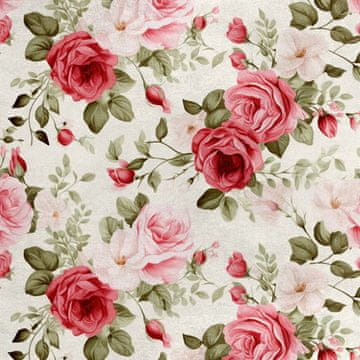 Royal Samt Stoff Polyester Zum Nähen - Motiv Blumen - RDX2057