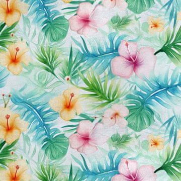 Royal Samt Stoff Polyester Zum Nähen - Motiv Blumen - RDX2177