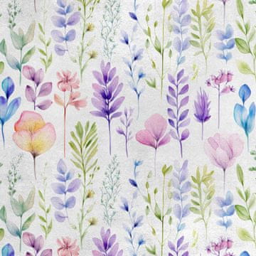 Royal Samt Stoff Polyester Zum Nähen - Motiv Blumen - RDX2101