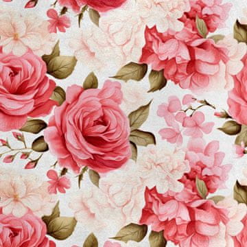 Royal Samt Stoff Polyester Zum Nähen - Motiv Blumen - RDX2119