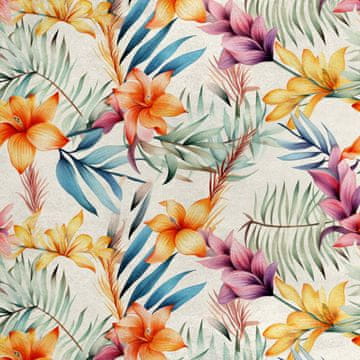 Royal Samt Stoff Polyester Zum Nähen - Motiv Blumen - RDX2339