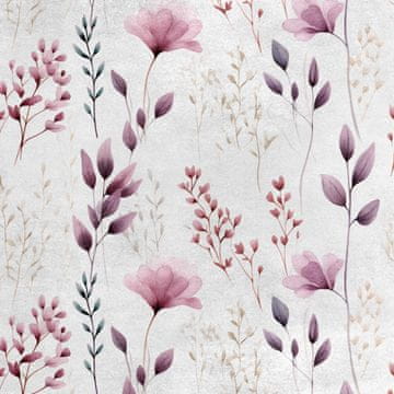 Royal Samt Stoff Polyester Zum Nähen - Motiv Blumen - RDX2109