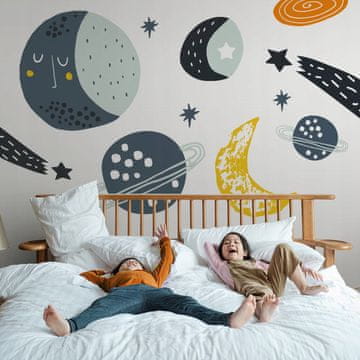 Dječje naljepnice Mjesec i planeti 50x100cm