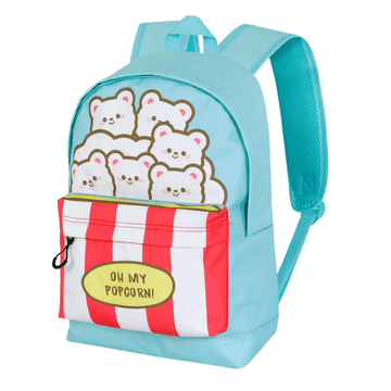KARACTERMANIA Školski jednokomorni ruksak Oh My Pop! Popcorn plavi 31x44x18 cm