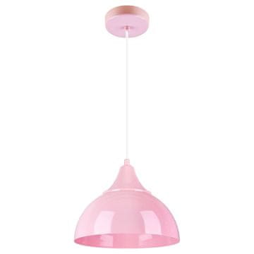 4Szpaki CUPIDYN 1 Viseća lampa - dječja, roza, metalna 1xE27