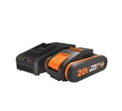 Worx 2,0 Ah 20 V baterija s Power Share WA3601 punjačem