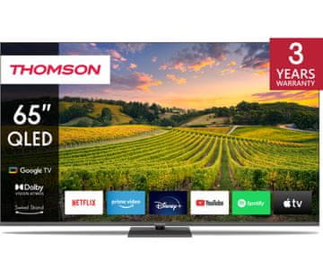 Thomson 65QG5C14 QLED 4K UHD televizor, 164 cm, Google Tv