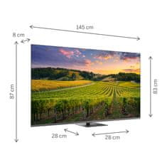 Thomson 65QG5C14 QLED 4K UHD televizor, 164 cm, Google TV