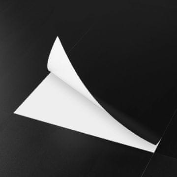 Nikcorp Samoljepljive vinilne pločice za pod i zid, vodootporne PVC podne obloge za kuhinju i kupaonicu, crne 30x60 cm, 15 kom