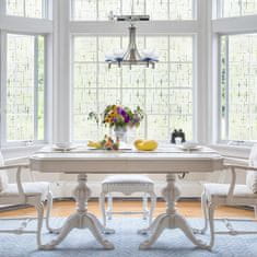 Nikcorp Samoljepljiva folija za staklo za privatnost, efekt mliječno staklo, križni uzorak za kupaonicu i ured, 44,5 x 400 cm