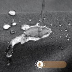 Nikcorp Zavjesa za tuš vodootporna i otporna na plijesan, siva, 180x180 cm, s metalnim prstenovima i 12 kukica, tekstura lana