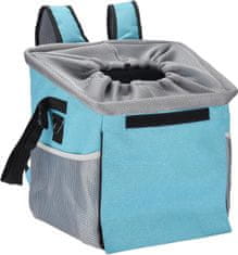 Nikcorp Torba za bicikl za pse i mačke, sklopiva košara za volan, vodootporna s jastukom i mrežom za ventilaciju, plava