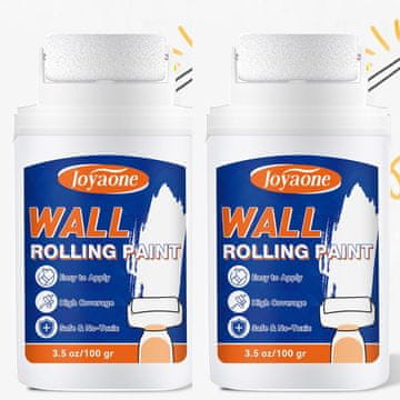 Nikcorp Boja za zidove brzosušeća s valjkom i kistom, na bazi vode, za popravke i prekrivanje mrlja, grafita, žutila, bijela