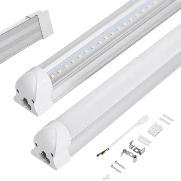 Nikcorp Allesin LED T8 fluorescentna lampa s kućištem 150 cm, 23W, 6500K hladno bijela, energetski učinkovita rasvjeta za garaže i urede