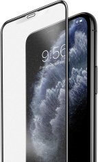 Nikcorp Matirano kaljeno staklo 9H za iPhone 11 Pro Max / XS Max, zaštita protiv otisaka prstiju s okvirom za montažu