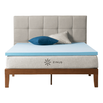 Nikcorp Zinus nadmadrac od memorijske pjene s gelom za hlađenje 80x190 cm, plavi, OEKO-TEX certifikat