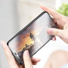 Nikcorp Matirano kaljeno staklo 9H za iPhone 11 Pro Max / XS Max, zaštita protiv otisaka prstiju s okvirom za montažu