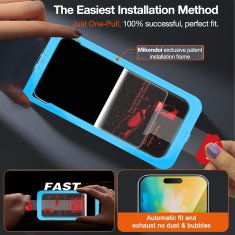 Nikcorp Set 3x zaštitno kaljeno staklo 9H+ i 3x zaštita kamere za iPhone 16 Plus 6.7" - potpuna zaštita ekrana i leća, case friendly