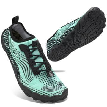 Nikcorp Muške cipele za vodu ZHR, zelene, veličina 45, prozračne i protuklizne za plažu i plivanje