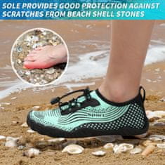 Nikcorp Muške cipele za vodu ZHR, zelene, veličina 45, prozračne i protuklizne za plažu i plivanje