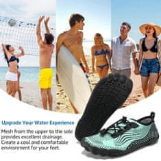 Nikcorp Muške cipele za vodu ZHR, zelene, veličina 45, prozračne i protuklizne za plažu i plivanje