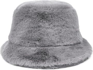 Nikcorp Zylioo topla zimska krznena kapa bucket hat s debelim flisom, siva, velika veličina 60-64 cm, uniseks za zimske aktivnosti