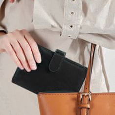 Nikcorp A6 Prstenasti Registrator za Proračun od PU Kože Crni s 12 Omotnica i Naljepnicama za Organizaciju Financija