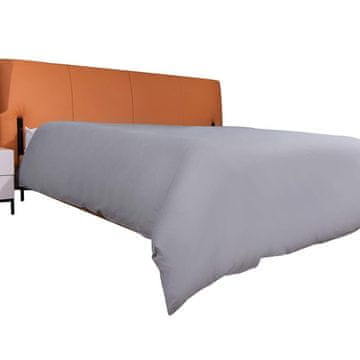 Nikcorp ComfortAce pamučna navlaka za poplun 135x200 cm, antialergijska, siva, patentni zatvarač, 100% pamuk 200T