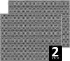 Nikcorp Set od 2 vodootporne podloge za mačji WC 38x61 cm, dvoslojna EVA pjena sa strukturom saća za skupljanje pijeska