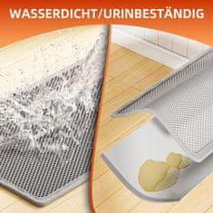 Nikcorp Set od 2 vodootporne podloge za mačji WC 38x61 cm, dvoslojna EVA pjena sa strukturom saća za skupljanje pijeska