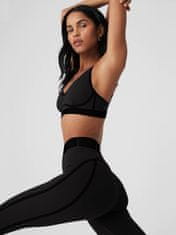 Nikcorp Ženske sportske tajice s visokim strukom, neprozirne, za fitness i trčanje, crne, veličina M