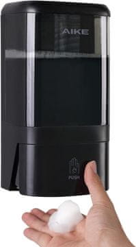 Nikcorp Zidni dozator pjenastog sapuna 1200 ml s ručnom pumpom i prozorčićem za kontrolu razine, bijeli