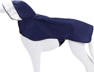 Nikcorp Vodootporna kišna kabanica za pse s kapuljačom i reflektirajućim trakama, podesiva, plava, veličina S