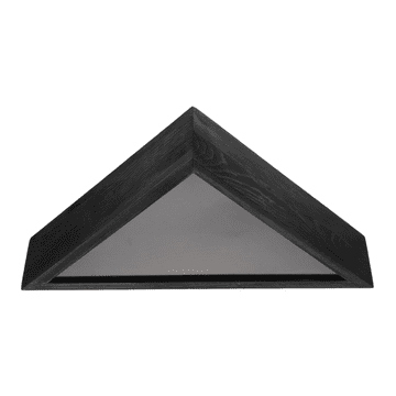 Nikcorp Moderan trokutasti drveni okvir za slike, crni, 44x22x8,5 cm, zidna dekoracija