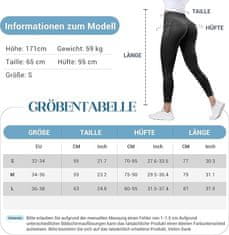 Nikcorp Ženske sportske tajice crne Push-Up visokog struka s džepovima za jogu i fitness L