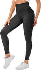 Nikcorp Ženske sportske tajice Push-Up s visokim strukom za fitness i trening, crne, veličina S, elastične i prozračne