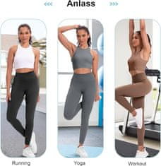 Nikcorp Ženske sportske tajice Push-Up s visokim strukom za fitness i trening, crne, veličina S, elastične i prozračne